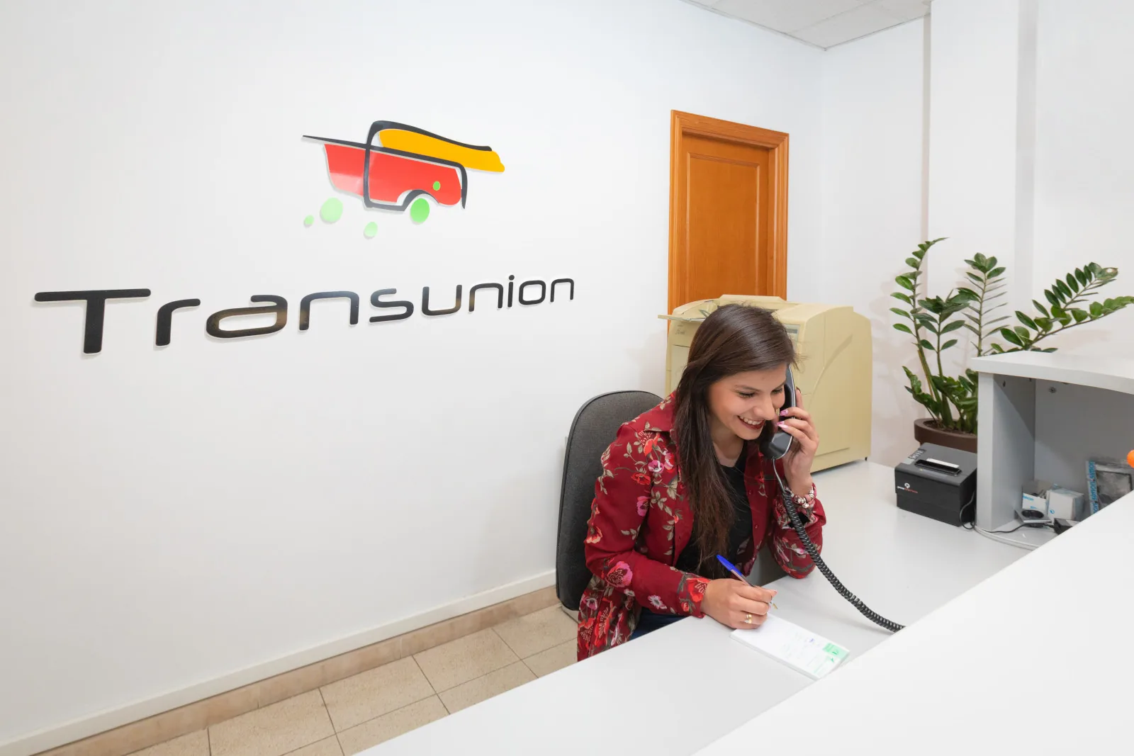 Recepción y oficinas de Transunion